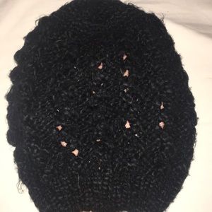 Black knitted beanie